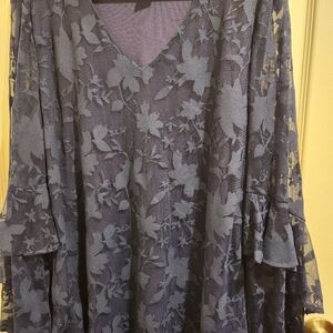 Women's Alfani Royal Blue Knit Top